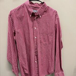 Bullock Jones Classic Red Striped Button-Down Shirt